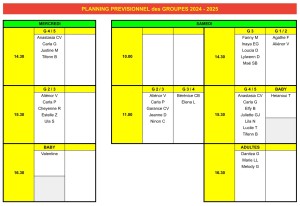 Planning prévisionnel 2024-2025